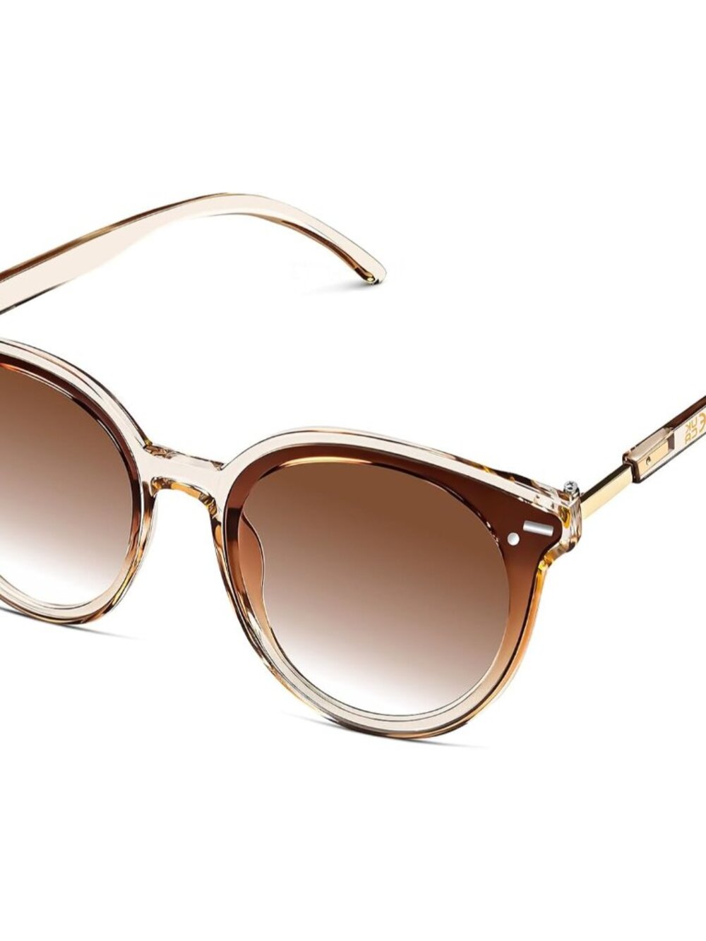 Chic Oversized Round Sunglasses for Women - Retro Design with UV400 Protection
